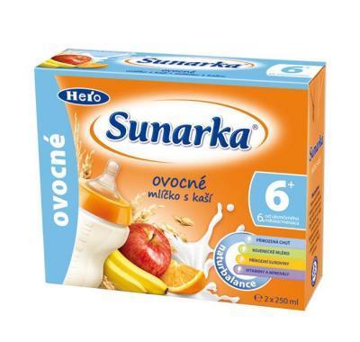 Sunarka mlíčko s kaší ovocné 2x250ml, Sunarka, mlíčko, kaší, ovocné, 2x250ml