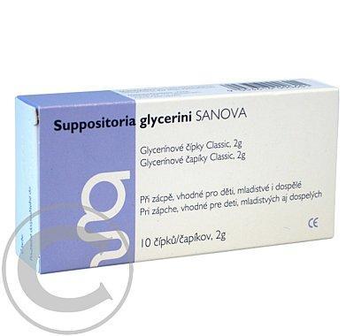 Suppositoria Glycerini SANOVA Glycerinové čípky Classic 2g 10ks, Suppositoria, Glycerini, SANOVA, Glycerinové, čípky, Classic, 2g, 10ks