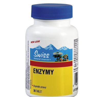 Swiss BIO ENZYMY trávicí tbl.30, Swiss, BIO, ENZYMY, trávicí, tbl.30