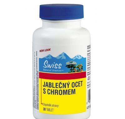 Swiss JABLEČNÝ OCET s chromem 30 tablet, Swiss, JABLEČNÝ, OCET, chromem, 30, tablet