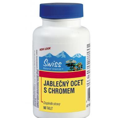 Swiss Jablečný ocet s chromem 90 tablet, Swiss, Jablečný, ocet, chromem, 90, tablet