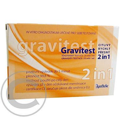 Těhotenský test Gravitest 2 in 1