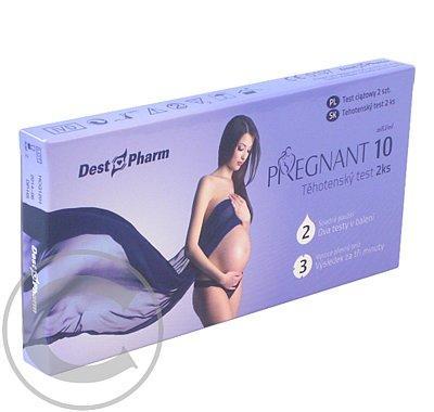 Těhotenský test PREGNANT 10 2ks, Těhotenský, test, PREGNANT, 10, 2ks