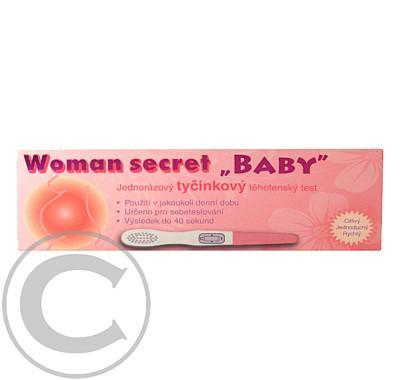 Těhotenský test Woman Secret BABY tyčinkový, Těhotenský, test, Woman, Secret, BABY, tyčinkový