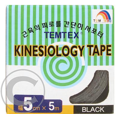 Tejp. TEMTEX kinesio tape černá 5cmx5m