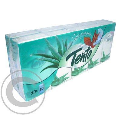 Tento Feel G./Aloe vera kapesníčky 3vrstvý 10x10 celulóza