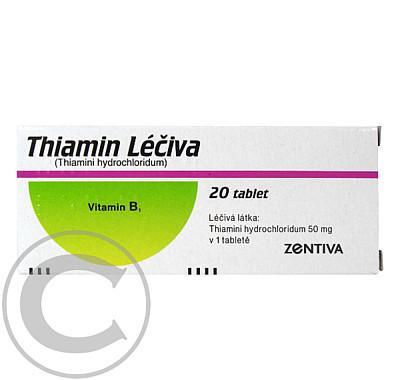 THIAMIN LÉČIVA  20X50MG Tablety, THIAMIN, LÉČIVA, 20X50MG, Tablety