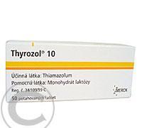 THYROZOL 10  50X10MG Potahované tablety, THYROZOL, 10, 50X10MG, Potahované, tablety