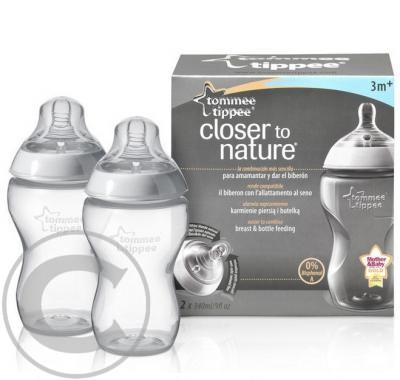 Tommee Tippee Kojenecká láhev 340ml 2ks 3 m, Tommee, Tippee, Kojenecká, láhev, 340ml, 2ks, 3, m