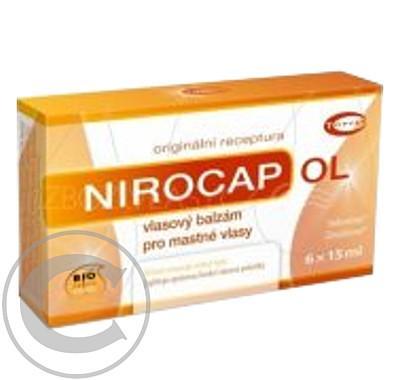 TOPVET Nirocap OL pro mastné vlasy ampule 6x15ml, TOPVET, Nirocap, OL, mastné, vlasy, ampule, 6x15ml