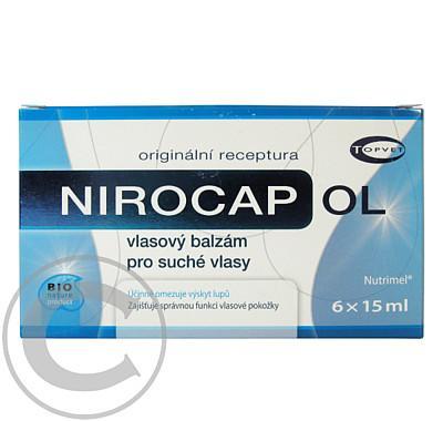 TOPVET Nirocap OL pro suché vlasy ampule 6x15ml, TOPVET, Nirocap, OL, suché, vlasy, ampule, 6x15ml