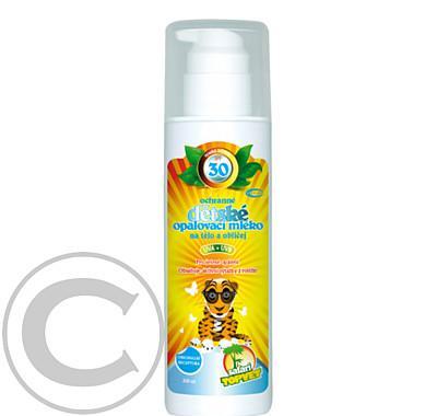 TOPVET SAFARI Dětské opalovací  mléko SPF30 200ml, TOPVET, SAFARI, Dětské, opalovací, mléko, SPF30, 200ml