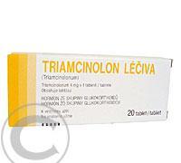 TRIAMCINOLON LÉČIVA  20X4MG Tablety, TRIAMCINOLON, LÉČIVA, 20X4MG, Tablety