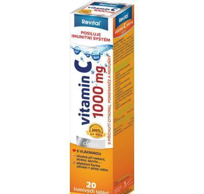 VITAR Revital Vitamin C 1000 mg Citrón   pomeranč šumivé tablety 20 ks