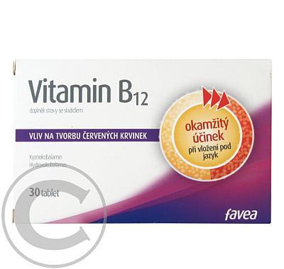 FAVEA Vitamín B12 30 tablet, FAVEA, Vitamín, B12, 30, tablet