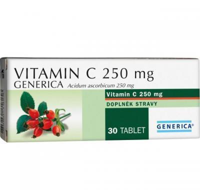 GENERICA Vitamin C 250 mg 30 tablet, GENERICA, Vitamin, C, 250, mg, 30, tablet