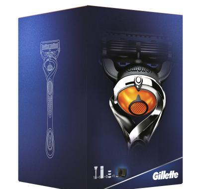 Gillette Fusion Proglide dárková sada – strojek   gel na holení 170 ml   3 hlavice   stojan