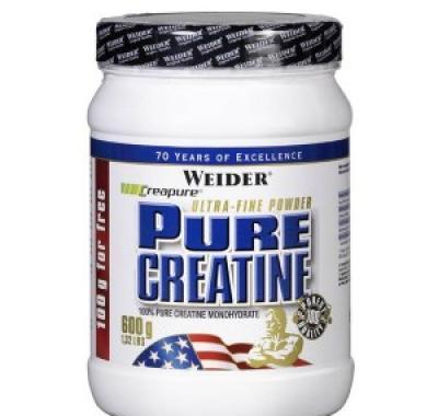 Pure Creatine, Kreatin monohydrát, 600 g, Weider