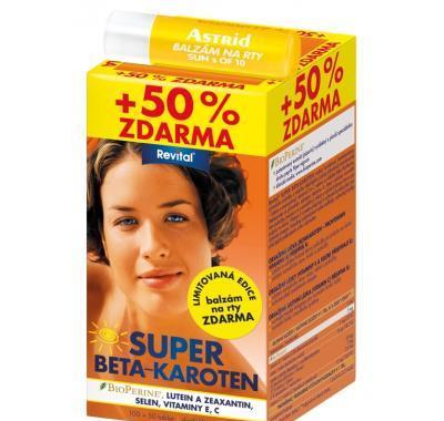 Revital Super beta-karoten 100   50 tablet   balzám rty ZDARMA, Revital, Super, beta-karoten, 100, , 50, tablet, , balzám, rty, ZDARMA