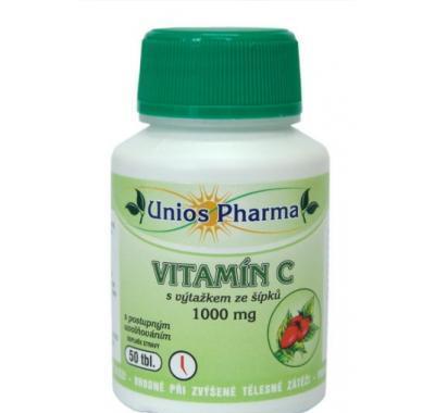 Uniospharma Vitamin C 1000 mg s postupným uvolňováním 50 tbl., Uniospharma, Vitamin, C, 1000, mg, postupným, uvolňováním, 50, tbl.