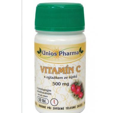 Uniospharma Vitamin C 500 - pomalu se uvolňující 50 tbl., Uniospharma, Vitamin, C, 500, pomalu, se, uvolňující, 50, tbl.
