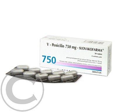 V-PENICILIN 750MG SLOVAKOFARMA TBL 30X750MG