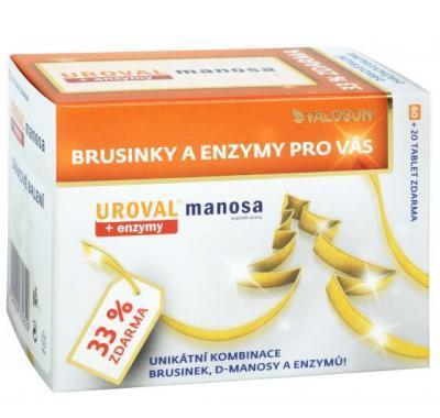 VALOSUN Uroval Manosa   enzymy 60   20 tablet dárkové balení