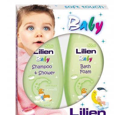 Vánoční kazeta Lilien Baby Green Apple šampon 400ml   pěna do koupele 400ml, Vánoční, kazeta, Lilien, Baby, Green, Apple, šampon, 400ml, , pěna, koupele, 400ml