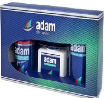 Vánoční Kazeta pro muže Adam pěna a balzám po holení   deo sprej, Vánoční, Kazeta, muže, Adam, pěna, balzám, po, holení, , deo, sprej