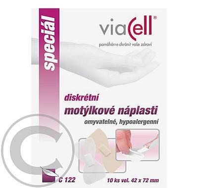 Viacell C122 Diskrétní motýlkové náplasti 42x72mm