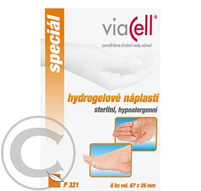 Viacell P321 Hydrogelové náplasti steril.67x26mm 6ks, Viacell, P321, Hydrogelové, náplasti, steril.67x26mm, 6ks