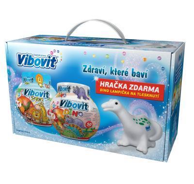 Vibovit Vánoce 2015 Brontosaurus 2 x 50 kusů želé vitamínů   DÁREK, Vibovit, Vánoce, 2015, Brontosaurus, 2, x, 50, kusů, želé, vitamínů, , DÁREK