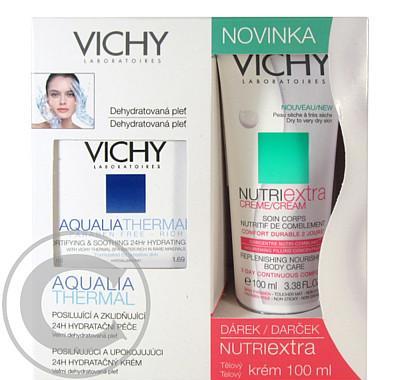 VICHY Aqualia Thermal Riche 50 ml - posilující a zklidňující 24h hydratační péče   DÁREK Nutriextra tělový krém 100ml ZDARMA