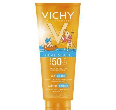 VICHY Capital Soleil Ochranné jemné mléko pro děti na obličej a tělo SPF50 300 ml, VICHY, Capital, Soleil, Ochranné, jemné, mléko, děti, obličej, tělo, SPF50, 300, ml