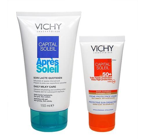 Vichy Capital Soleil SPF50 Duo  200ml 50ml Vichy Capital Soleil Cream spf50   150ml