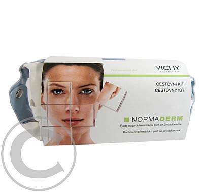 Vichy Cestovní taštička Normaderm - odličovací mléko 30ml, čistící tonikum 30ml, krém Soin   Nuit 5 ml, Vichy, Cestovní, taštička, Normaderm, odličovací, mléko, 30ml, čistící, tonikum, 30ml, krém, Soin, , Nuit, 5, ml