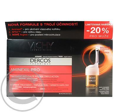 VICHY Dercos Aminexil 18 ampulí pro muže proti vypadávaní vlasů SLEVA 20%