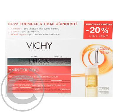 VICHY Dercos Aminexil 18 ampulí pro ženy proti vypadávaní vlasů SLEVA 20%
