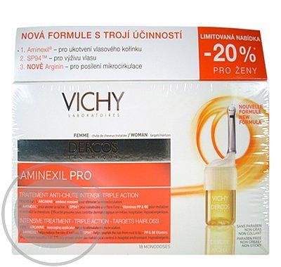 VICHY Dercos Aminexil Pro - proti vypadávání vlasů pro ženy 18 x 6 ml, SLEVA -20%, VICHY, Dercos, Aminexil, Pro, proti, vypadávání, vlasů, ženy, 18, x, 6, ml, SLEVA, -20%