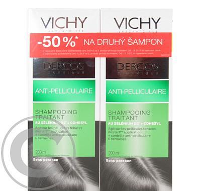VICHY Dercos Anti-dandruff šampon proti lupům na suché vlasy 200ml   druhý za 50% ceny