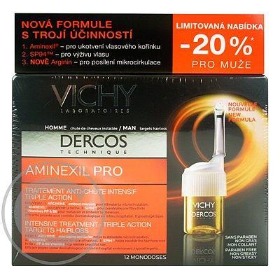 Vichy Dercoss Aminelix Pro - proti vypadávání vlasů pro muže 12x6ml, Vichy, Dercoss, Aminelix, Pro, proti, vypadávání, vlasů, muže, 12x6ml