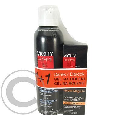 VICHY HOMME Gel na holení 150 ml   hydratační péče 50 ml Zdarma, VICHY, HOMME, Gel, holení, 150, ml, , hydratační, péče, 50, ml, Zdarma