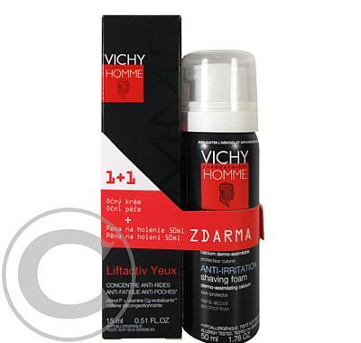 Vichy Homme Liftactiv Eyes 15 ml   Pěna na holení 50 ml ZDARMA, Vichy, Homme, Liftactiv, Eyes, 15, ml, , Pěna, holení, 50, ml, ZDARMA