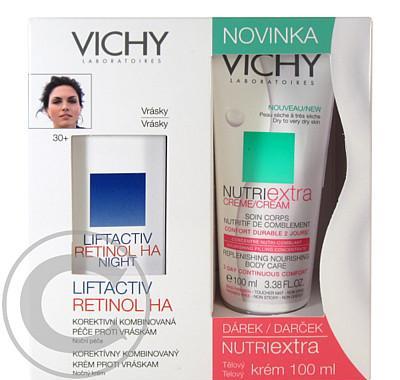 VICHY Liftactiv Retinol HA noční 30ml   DÁREK Nutriextra tělový krém 100ml ZDARMA