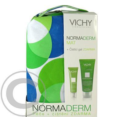 VICHY Normaderm MAT denní péče pro lesknoucí se pleť 30 ml   hloubkově čistící gel 100 ml   taštička ZDARMA, VICHY, Normaderm, MAT, denní, péče, lesknoucí, se, pleť, 30, ml, , hloubkově, čistící, gel, 100, ml, , taštička, ZDARMA