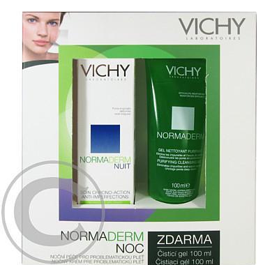 Vichy Normaderm set noční péče pro problematickou pleť   100ml čistící gel ZDARMA, Vichy, Normaderm, set, noční, péče, problematickou, pleť, , 100ml, čistící, gel, ZDARMA