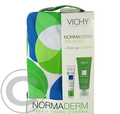 VICHY Normaderm Tri-Activ 30 ml pro pleť s nedokonalostmi   čisticí gel a taštička  ZDARMA