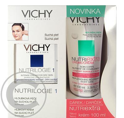 VICHY Nutrilogie 1 PS 50ml   DÁREK Nutriextra tělový krém 100ml ZDARMA