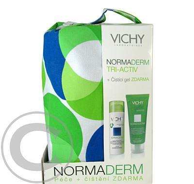 Vichy sada pro pleť s nedokonalostmi: Normaderm Tri-activ 50ml   čistící gel 100 ml   taštička Zdarma, Vichy, sada, pleť, nedokonalostmi:, Normaderm, Tri-activ, 50ml, , čistící, gel, 100, ml, , taštička, Zdarma