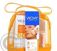 VICHY Taštička Capital Soleil mléko SPF 50  100 ml   Tyčinka na citlivé partie SPF 50  9g ZDARMA, VICHY, Taštička, Capital, Soleil, mléko, SPF, 50, 100, ml, , Tyčinka, citlivé, partie, SPF, 50, 9g, ZDARMA